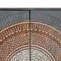 Sideboards - Mango wood display case with gray and brown metal legs - GINER Y COLOMER