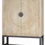 Armoires - Armoire en manguier et pieds en métal blanc vieilli - GINER Y COLOMER