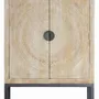 Armoires - Armoire en manguier et pieds en métal blanc vieilli - GINER Y COLOMER
