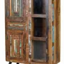 Sideboards - Mango wood display case and multicolored metal legs - GINER Y COLOMER
