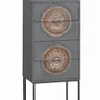 Chests of drawers - Mango wood chest of drawers and gray and brown metal legs - GINER Y COLOMER