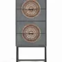 Chests of drawers - Mango wood chest of drawers and gray and brown metal legs - GINER Y COLOMER