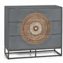 Chests of drawers - Mango wood chest of drawers and gray and brown metal legs - GINER Y COLOMER