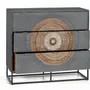 Chests of drawers - Mango wood chest of drawers and gray and brown metal legs - GINER Y COLOMER