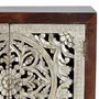 Sideboards - 2-door sideboard in carved mango wood and silver leaf - GINER Y COLOMER