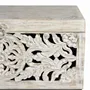 Boîtes de rangement - Coffre en manguier et pieds en métal blanc vieilli - GINER Y COLOMER