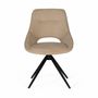 Chairs - Set of two swivel chairs covered in fabric - GINER Y COLOMER