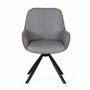 Chaises - Ensemble de 2 chaises pivotantes recouvertes de tissu - GINER Y COLOMER