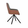 Chaises - Ensemble de 2 chaises pivotantes recouvertes de tissu - GINER Y COLOMER