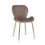 Chairs - Set of 4 chairs covered in velvet and steel structure - GINER Y COLOMER