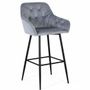 Stools - Set of two stools covered in velvet and metal structure - GINER Y COLOMER