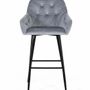 Stools - Set of two stools covered in velvet and metal structure - GINER Y COLOMER