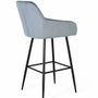 Stools - Set of two stools covered in velvet and metal structure - GINER Y COLOMER