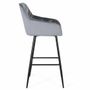 Stools - Set of two stools covered in velvet and metal structure - GINER Y COLOMER