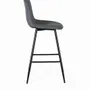 Stools - Set of four stools covered in gray fabric - GINER Y COLOMER
