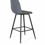 Tabourets - Ensemble de quatre tabourets recouverts de tissu gris - GINER Y COLOMER