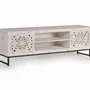TV stands - TV cabinet in carved mango wood and metal - GINER Y COLOMER