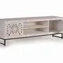 TV stands - TV cabinet in carved mango wood and metal - GINER Y COLOMER