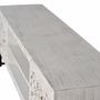 TV stands - TV cabinet in carved mango wood and metal - GINER Y COLOMER