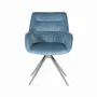 Armchairs - Set of two armchairs upholstered in blue velvet - GINER Y COLOMER