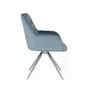 Armchairs - Set of two armchairs upholstered in blue velvet - GINER Y COLOMER