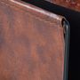 Caskets and boxes - Leather and metal magazine rack - GINER Y COLOMER
