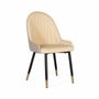 Chaises - Ensemble de 4 chaises recouvertes de velours et structure en acier - GINER Y COLOMER