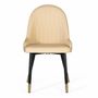 Chaises - Ensemble de 4 chaises recouvertes de velours et structure en acier - GINER Y COLOMER