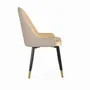 Chaises - Ensemble de 4 chaises recouvertes de velours et structure en acier - GINER Y COLOMER