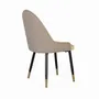 Chaises - Ensemble de 4 chaises recouvertes de velours et structure en acier - GINER Y COLOMER