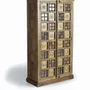 Wardrobe - Wardrobe in mango wood, brass and maiolica - GINER Y COLOMER