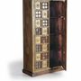 Armoires - Armoire en bois de manguier, laiton e maiolique - GINER Y COLOMER