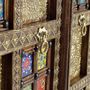 Armoires - Armoire en bois de manguier, laiton e maiolique - GINER Y COLOMER