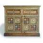 Chests of drawers - Acacia wood, ceramic and bronze chest of drawers - GINER Y COLOMER