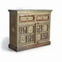Chests of drawers - Acacia wood, ceramic and bronze chest of drawers - GINER Y COLOMER
