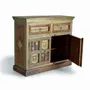 Chests of drawers - Acacia wood, ceramic and bronze chest of drawers - GINER Y COLOMER