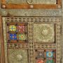 Chests of drawers - Acacia wood, ceramic and bronze chest of drawers - GINER Y COLOMER