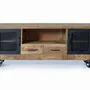 TV stands - TV cabinet in mango wood and natural metal - GINER Y COLOMER