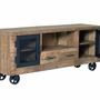 Meubles TV - Meuble TV en bois de manguier et métal naturel - GINER Y COLOMER