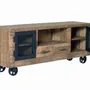 TV stands - TV cabinet in mango wood and natural metal - GINER Y COLOMER