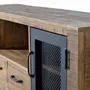 TV stands - TV cabinet in mango wood and natural metal - GINER Y COLOMER