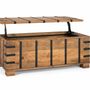Coffee tables - Solid Mango Wood Trunk Table with Natural Finish - GINER Y COLOMER
