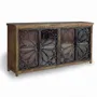 Sideboards - Sideboard in mango wood and black metal - GINER Y COLOMER