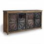 Sideboards - Sideboard in mango wood and black metal - GINER Y COLOMER