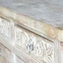 Sideboards - Sideboard in aged white mango wood - GINER Y COLOMER