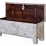 Boîtes de rangement - Coffre en bois de manguier aux couleurs pastel - GINER Y COLOMER