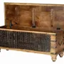 Storage boxes - Mango wood chest and dark details - GINER Y COLOMER
