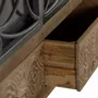 Sideboards - Aged brown mango wood display case - GINER Y COLOMER