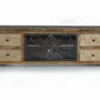TV stands - TV cabinet in aged brown mango wood and metal - GINER Y COLOMER