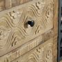 Meubles TV - Meuble TV en bois manguier marron vieilli et métal - GINER Y COLOMER